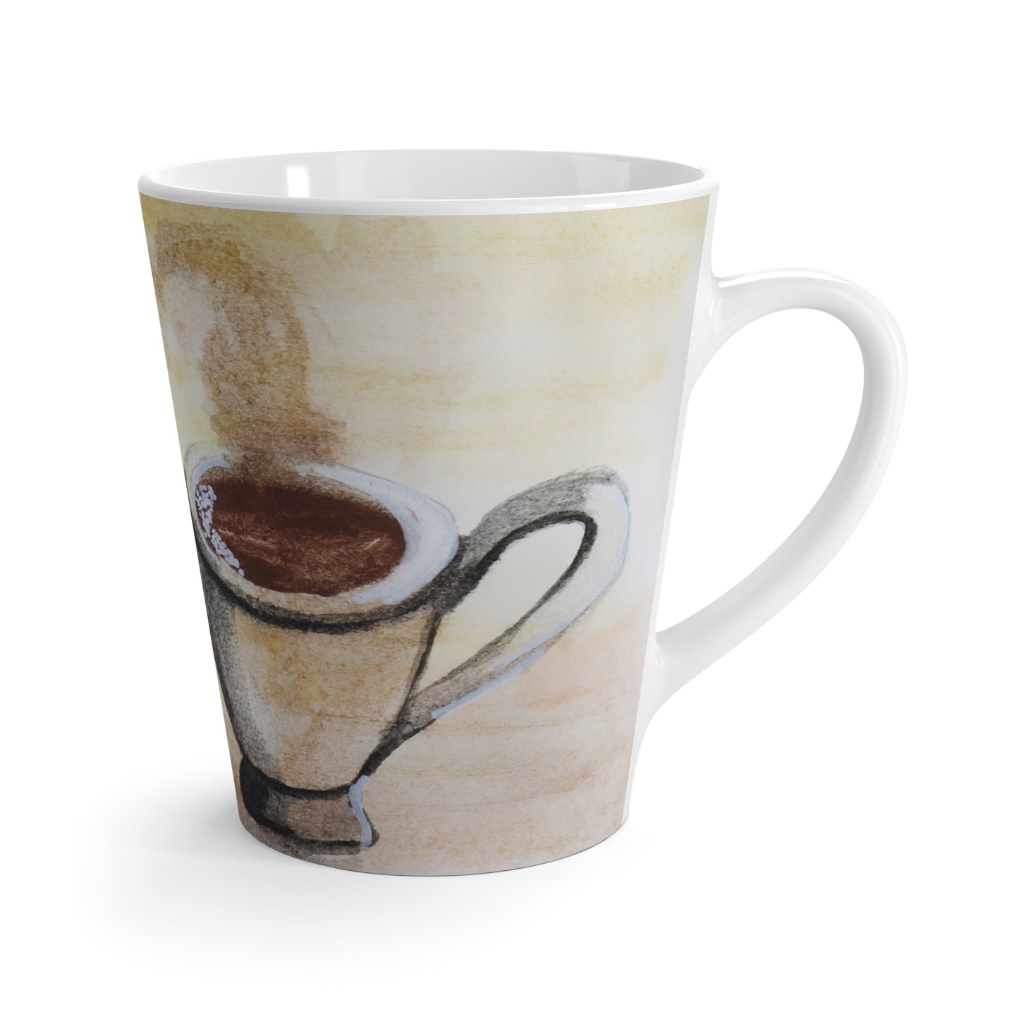 Latte Mug Two Cups, One Heart