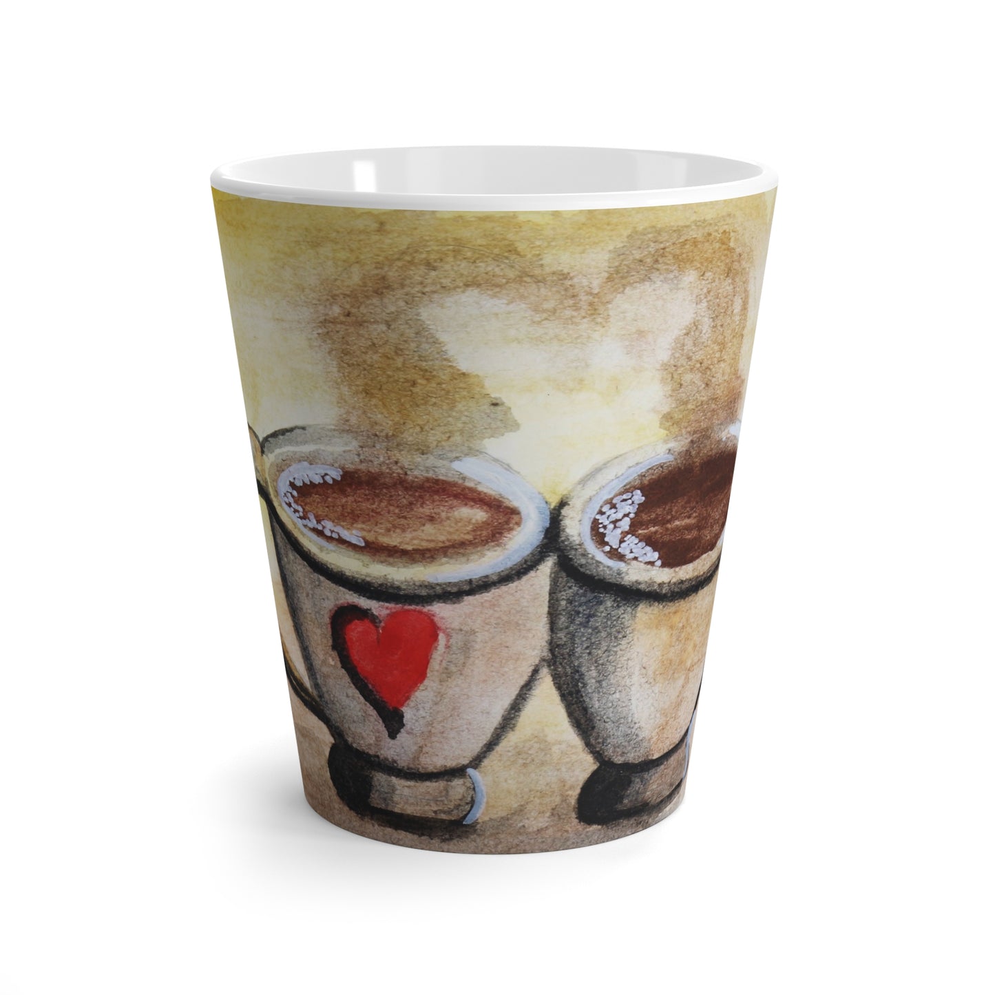 Latte Mug Two Cups, One Heart